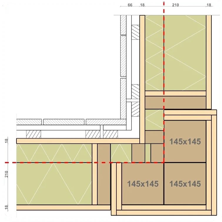 Inside corner
