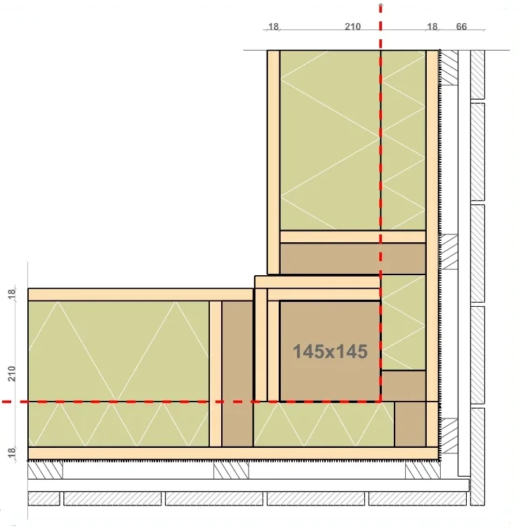 Outside corner