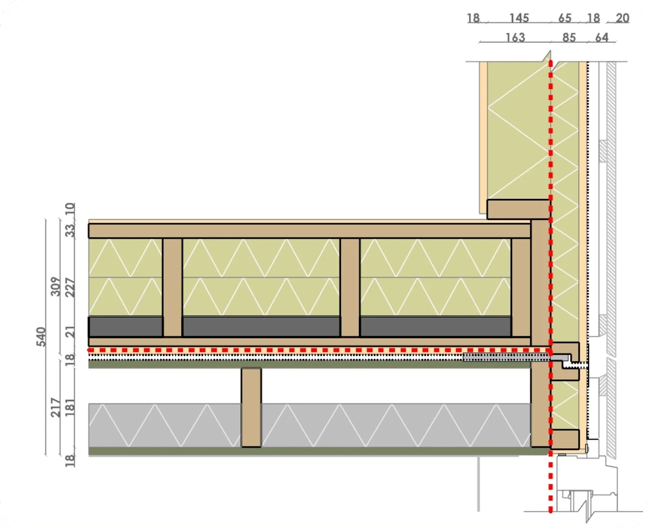 Detail 2: Floor between modules