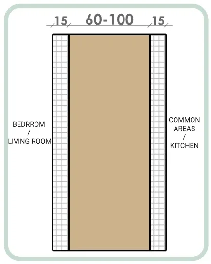 Interior stability wall